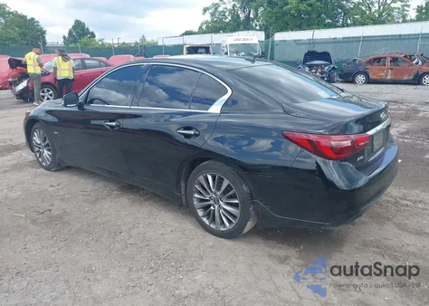 2019 Infiniti Q50 3.0T Luxe z USA, uszkodzony, nr VIN JN1EV7AR1KM553722